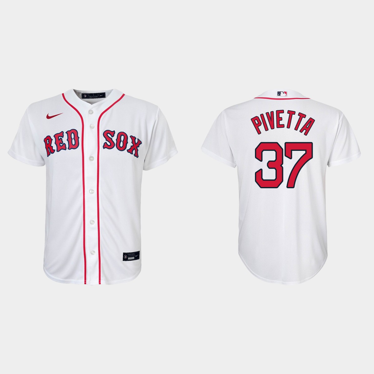 Youth Boston Red Sox #37 Nick Pivetta White Home Jersey