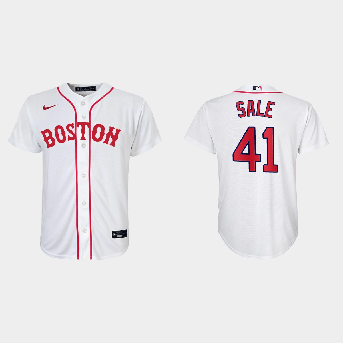 Youth Boston Red Sox #41 Chris Sale White Patriots' Day Jersey