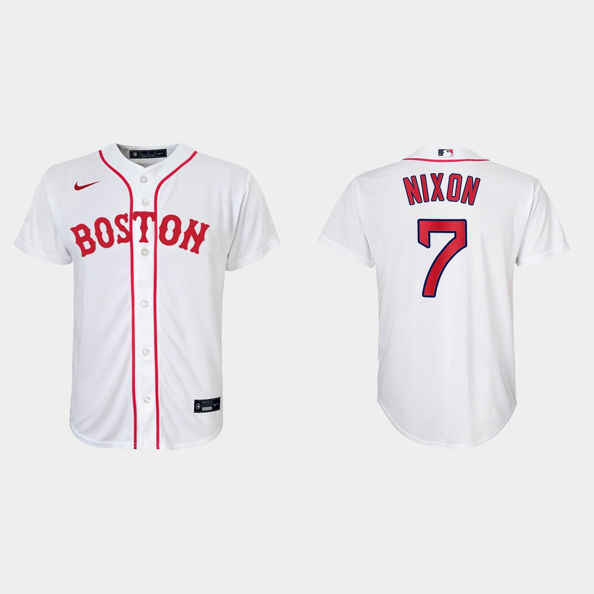 Youth Boston Red Sox #7 Trot Nixon White Patriots' Day Jersey