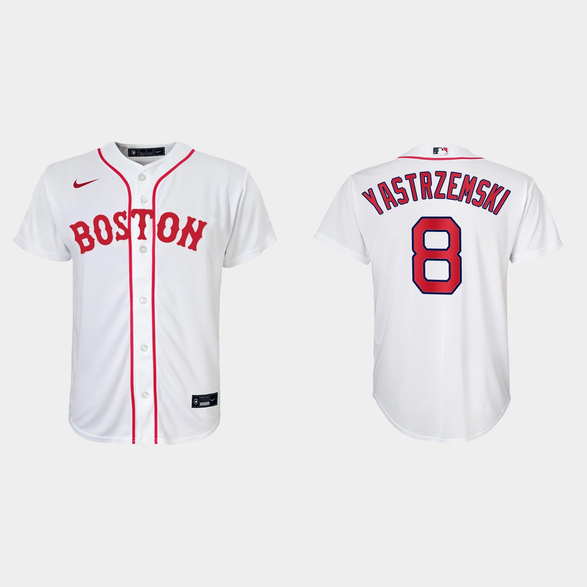 Youth Boston Red Sox #8 Carl Yastrzemski White Patriots' Day Jersey