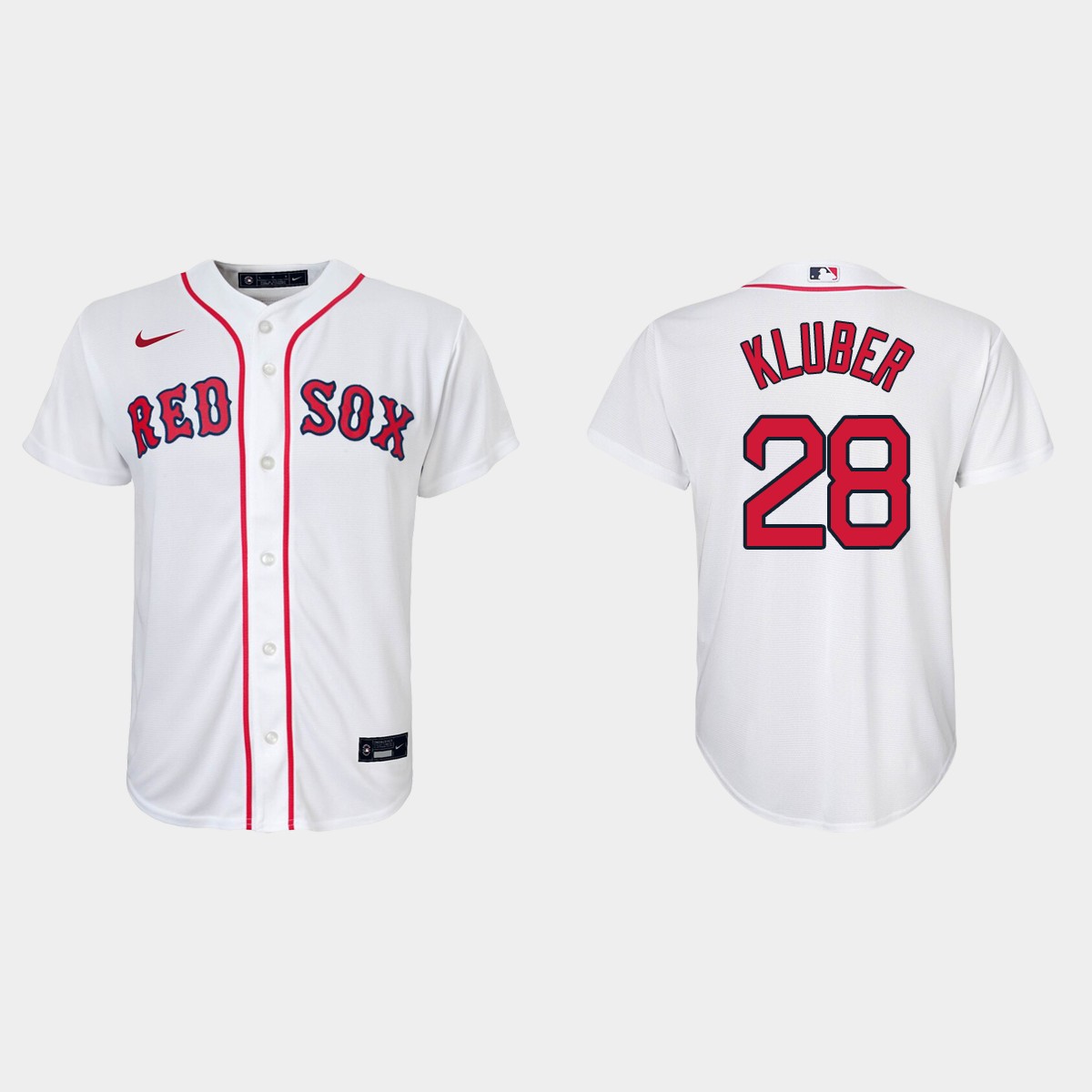 Youth Boston Red Sox Corey Kluber White Home Jersey