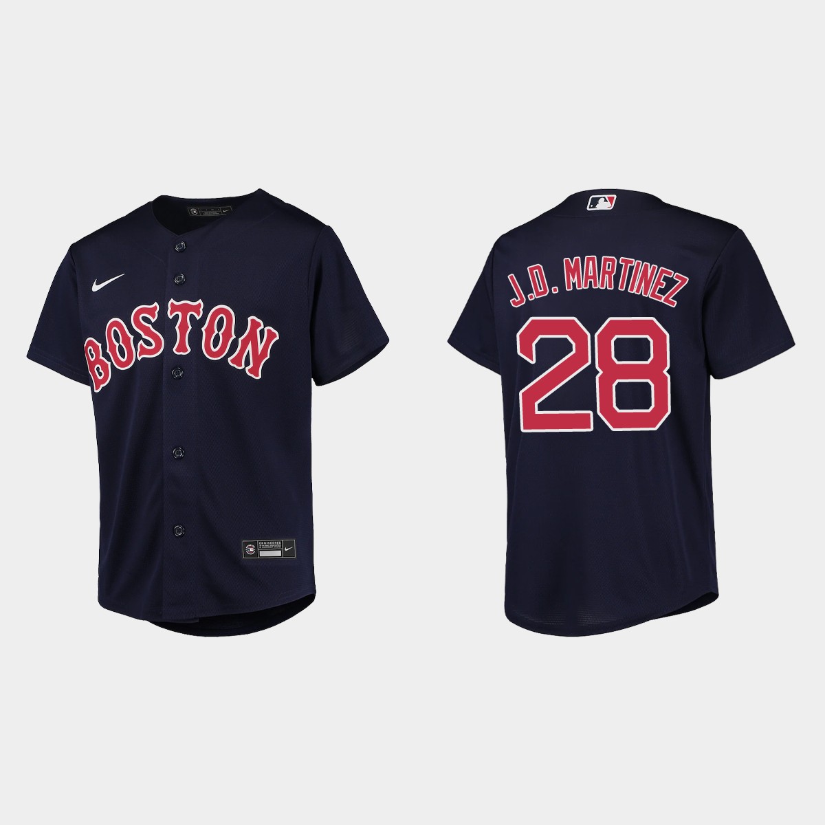 Youth Boston Red Sox J.D. Martinez Navy Jersey