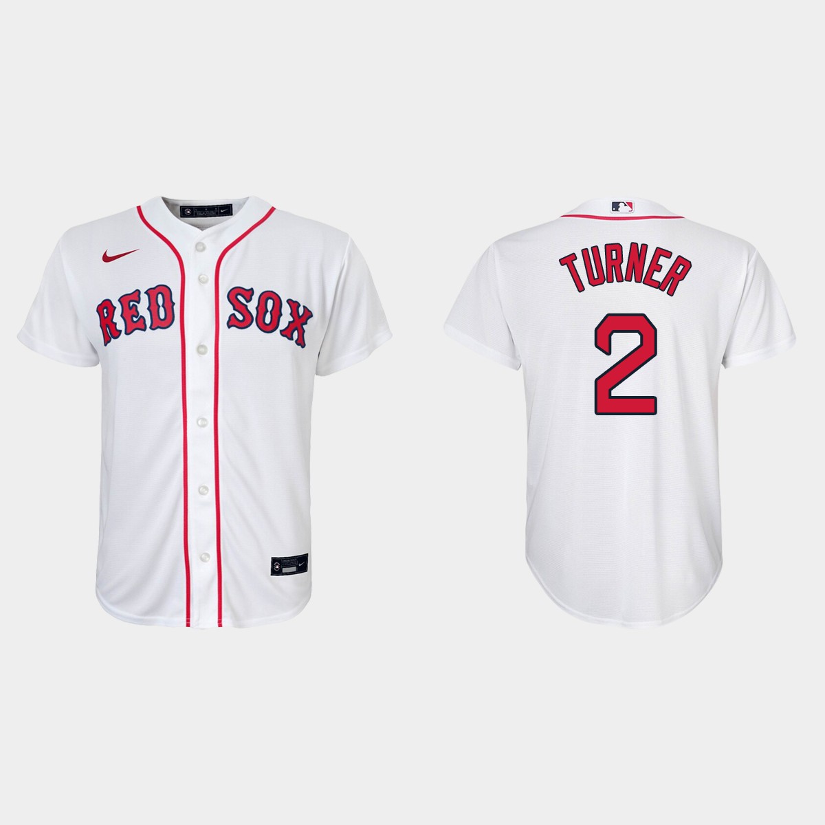 Youth Boston Red Sox Justin Turner White Home Jersey