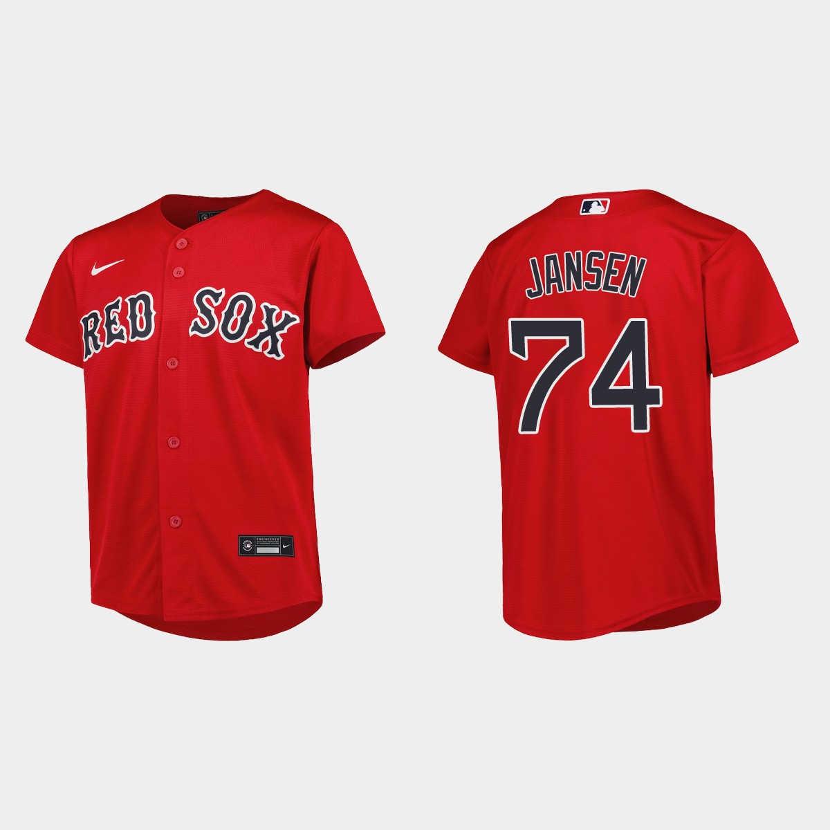 Youth Boston Red Sox Kenley Jansen Red Alternate Jersey