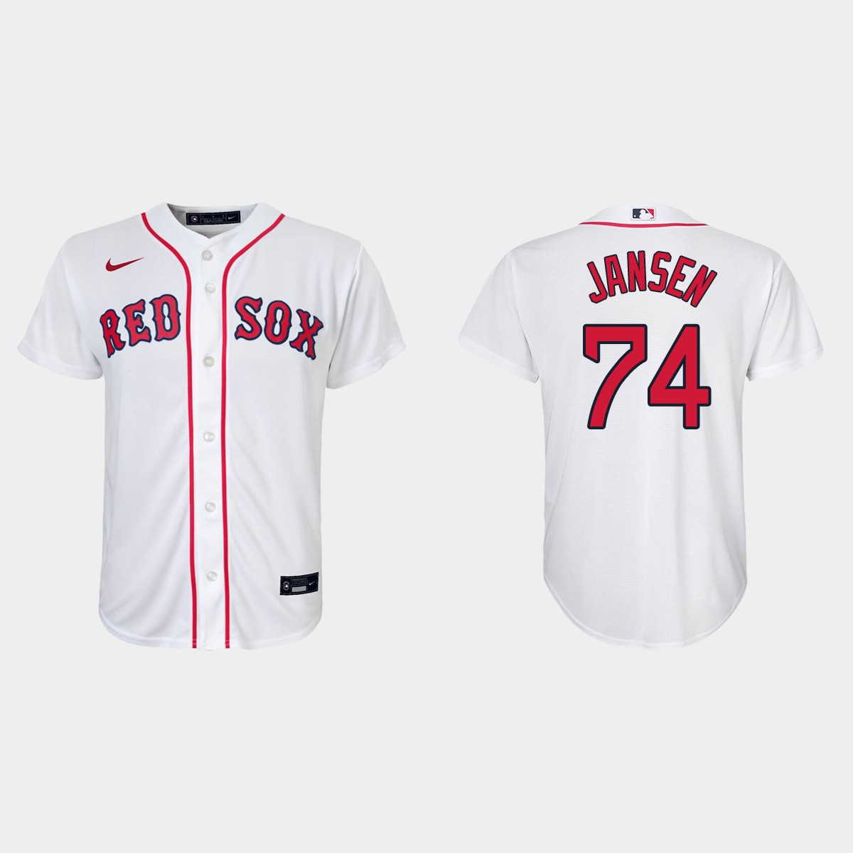 Youth Boston Red Sox Kenley Jansen White Home Jersey