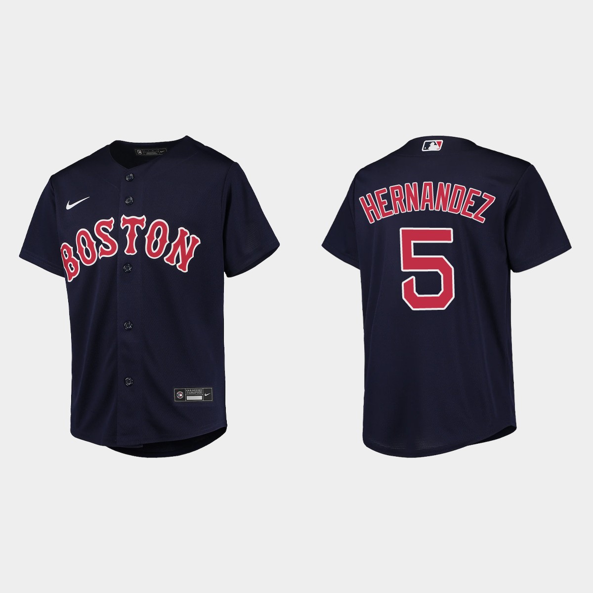 Youth Boston Red Sox Kike Hernandez Navy Jersey