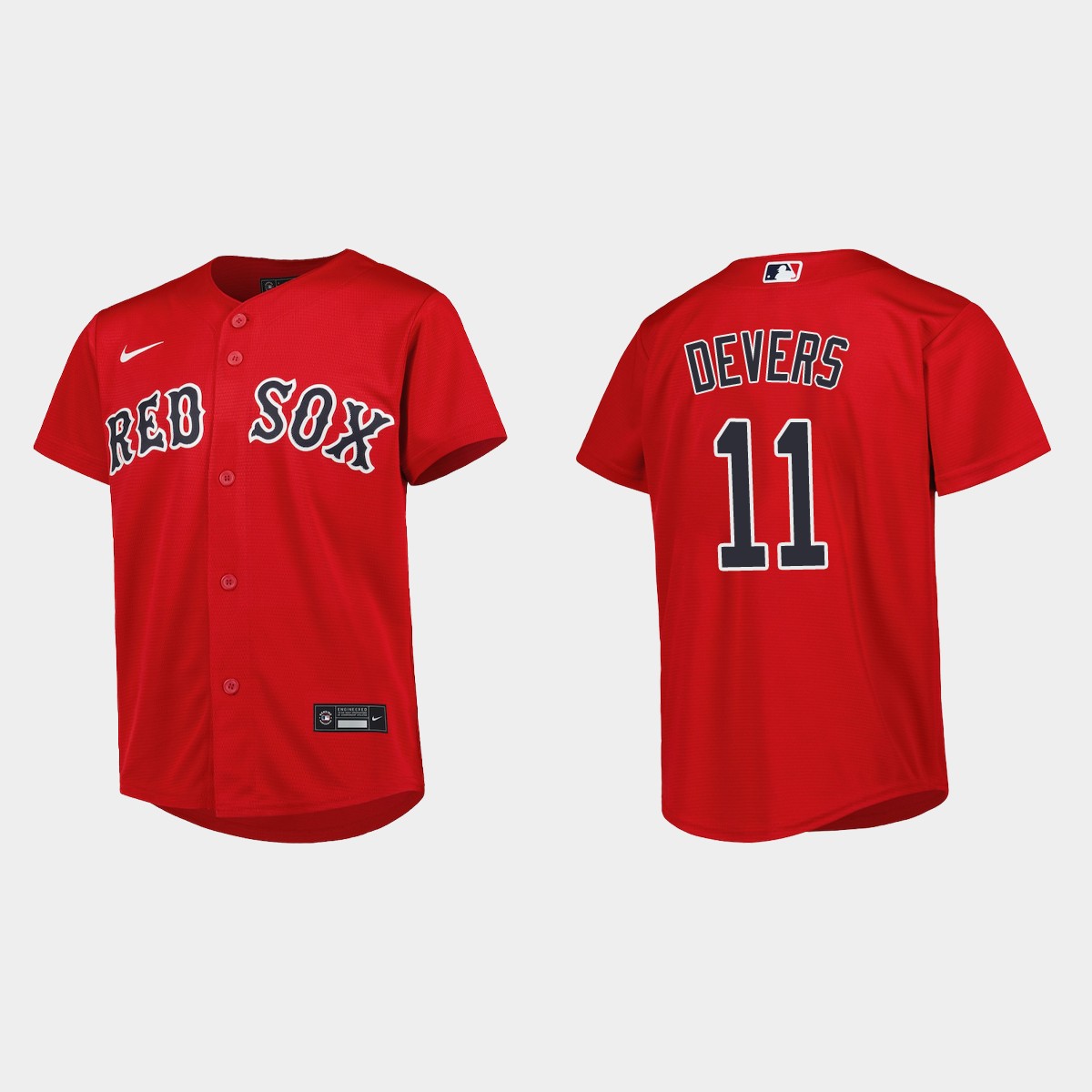 Youth Boston Red Sox Rafael Devers Red Alternate Jersey