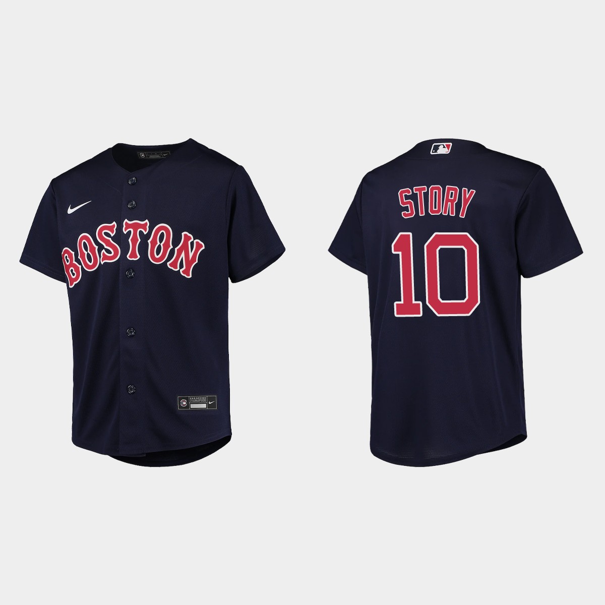 Youth Boston Red Sox Trevor Story Navy Jersey
