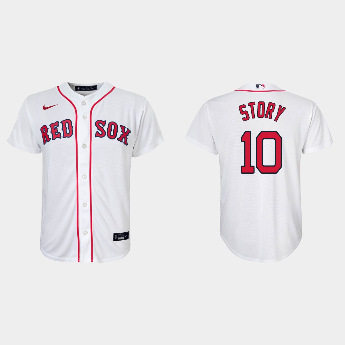 Youth Boston Red Sox Trevor Story White Home Jersey