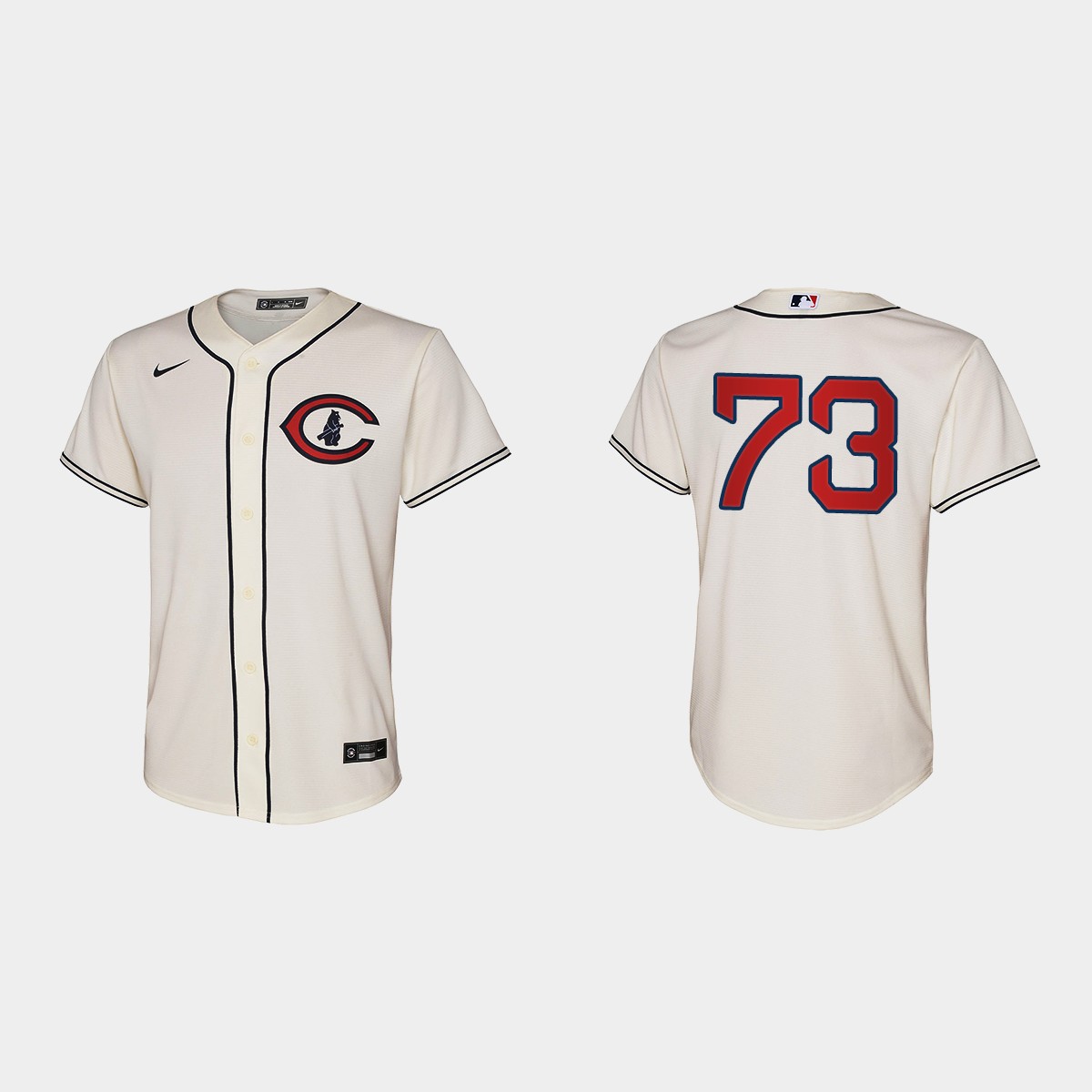 Youth Chicago Cubs Adbert Alzolay Cream Field of Dreams Jersey