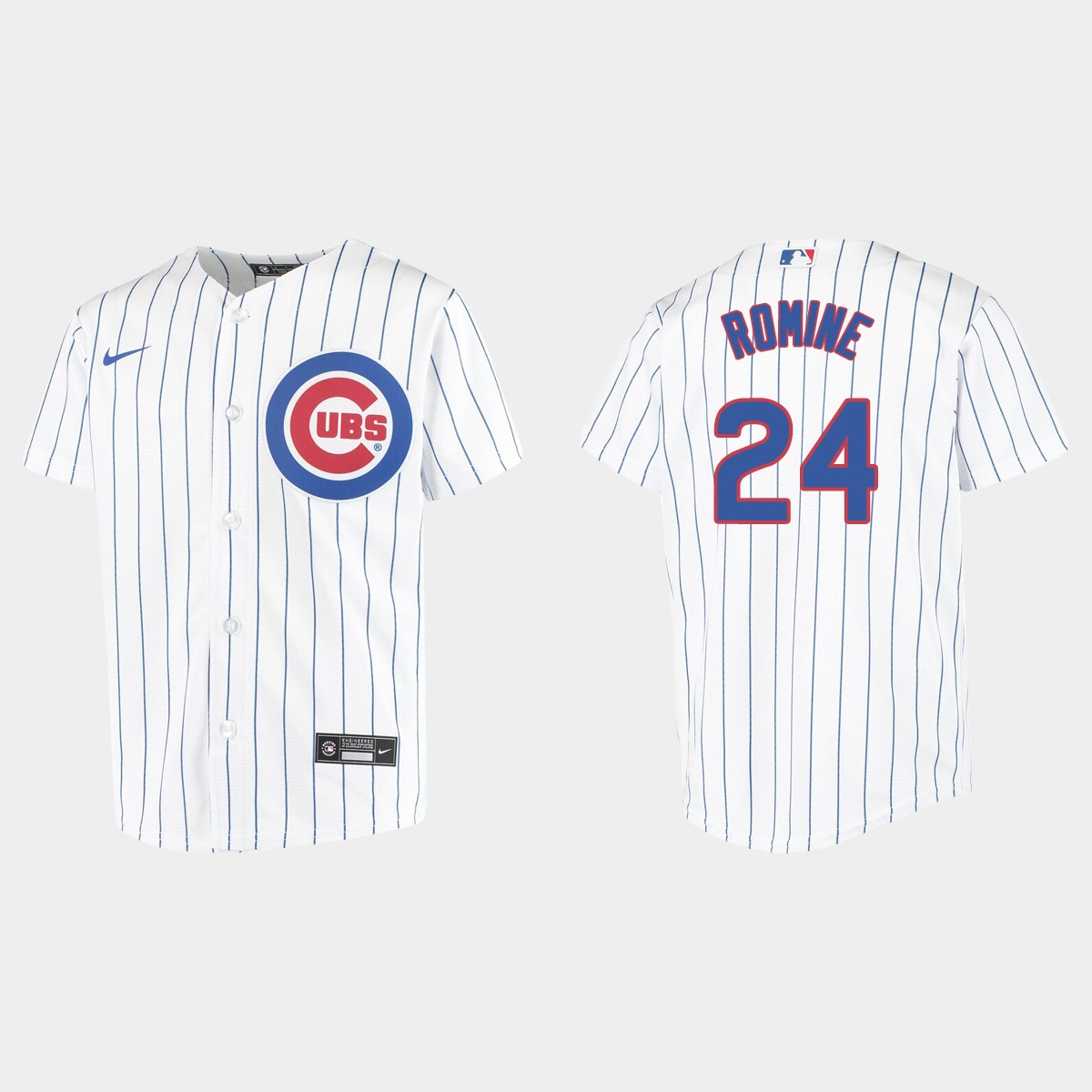 Youth Chicago Cubs Andrew Romine White Home Jersey