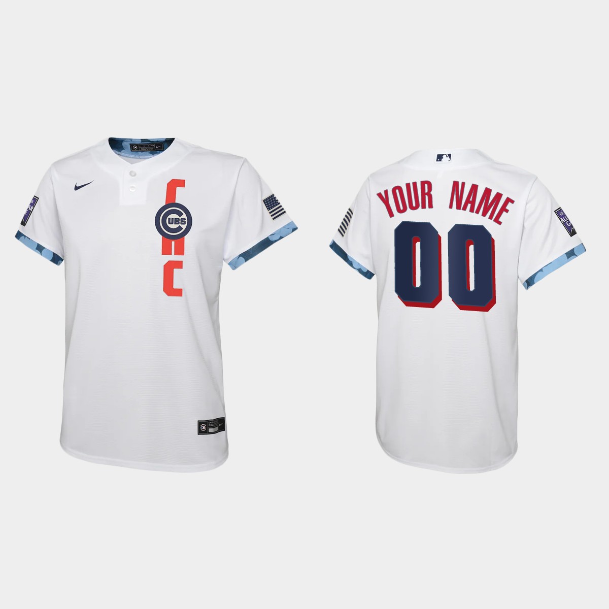 Youth Chicago Cubs Custom White All-Star Game Jersey