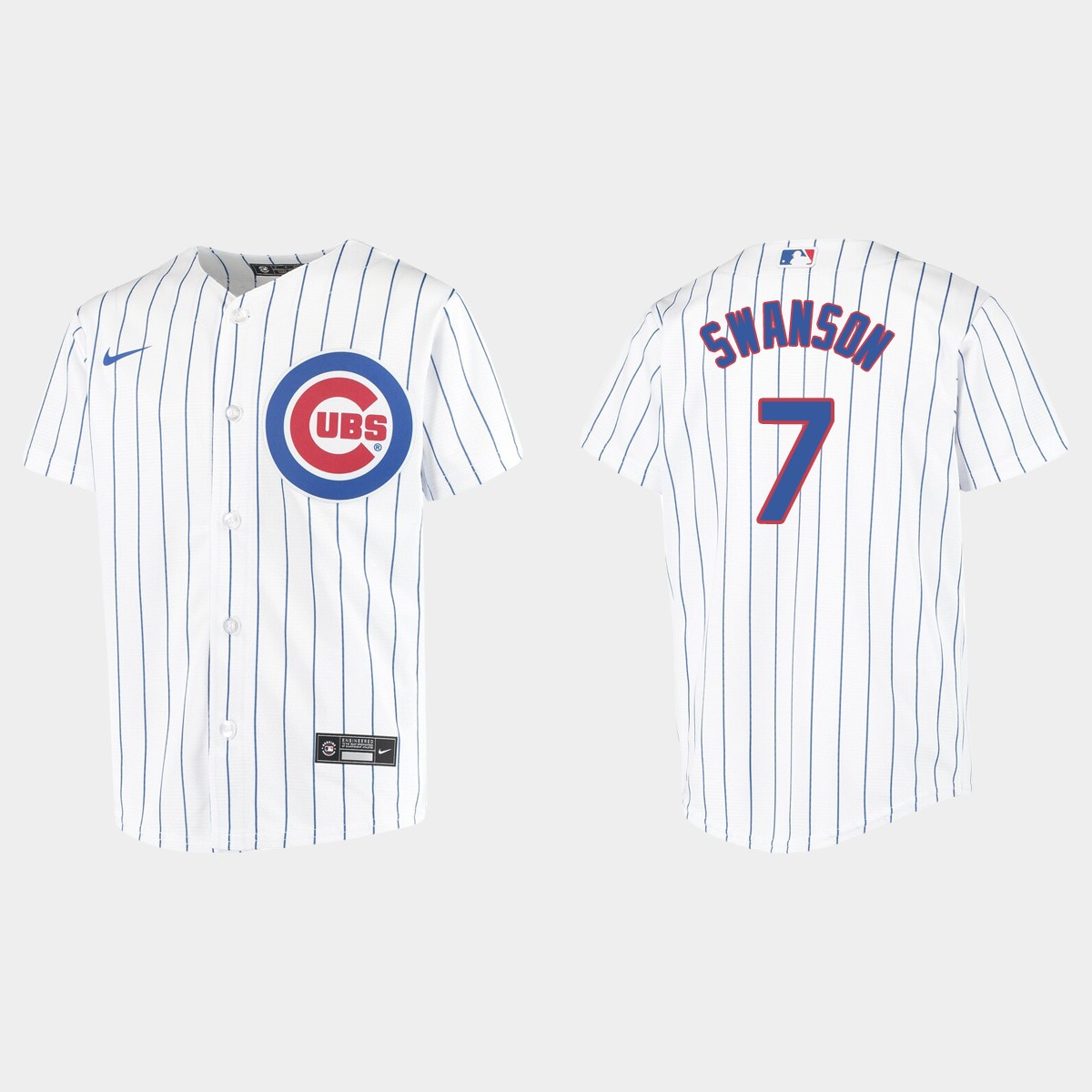 Youth Chicago Cubs Dansby Swanson White Home Jersey