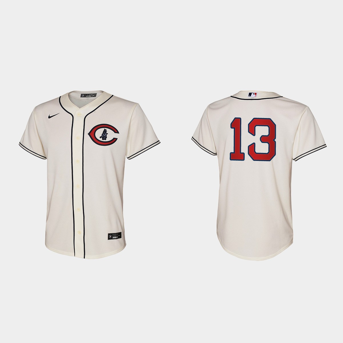 Youth Chicago Cubs David Bote Cream Field of Dreams Jersey