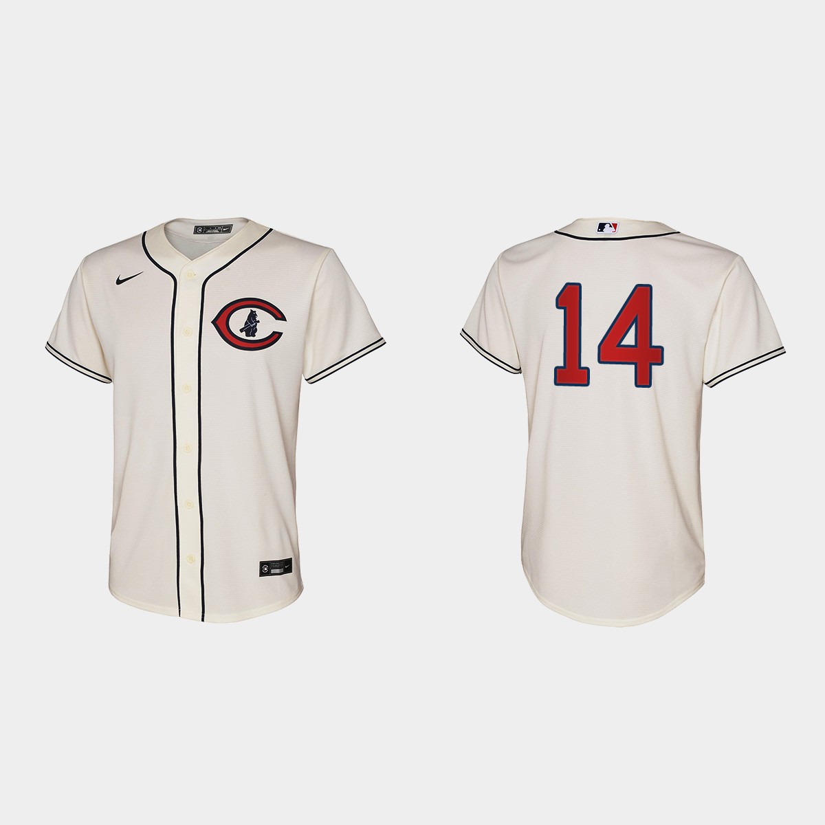 Youth Chicago Cubs Ernie Banks Cream Field of Dreams Jersey