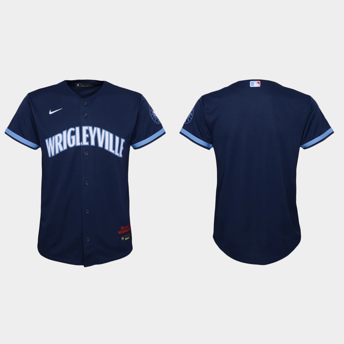 Youth Chicago Cubs # Navy City Connect Jersey