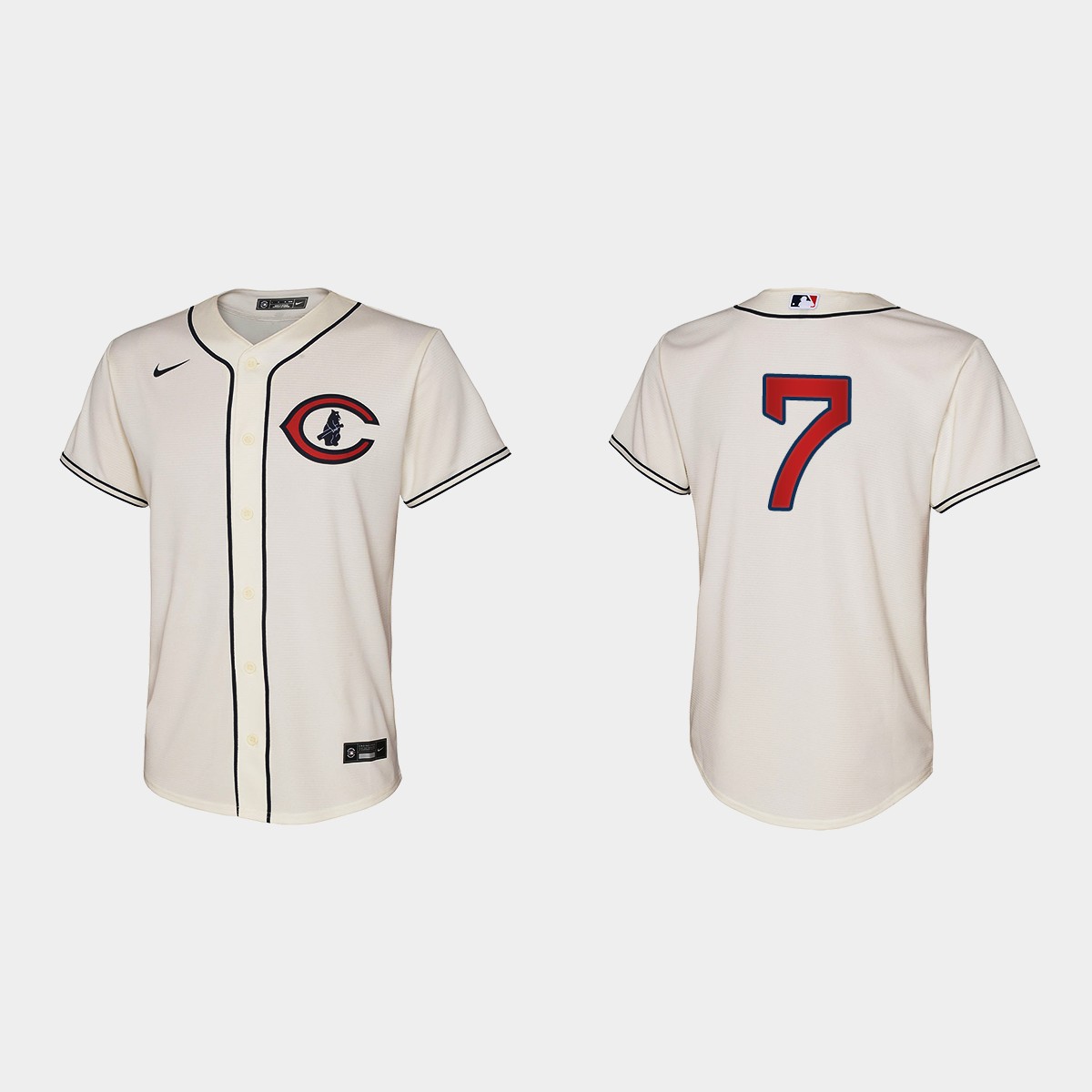 Youth Chicago Cubs Yan Gomes Cream Field of Dreams Jersey