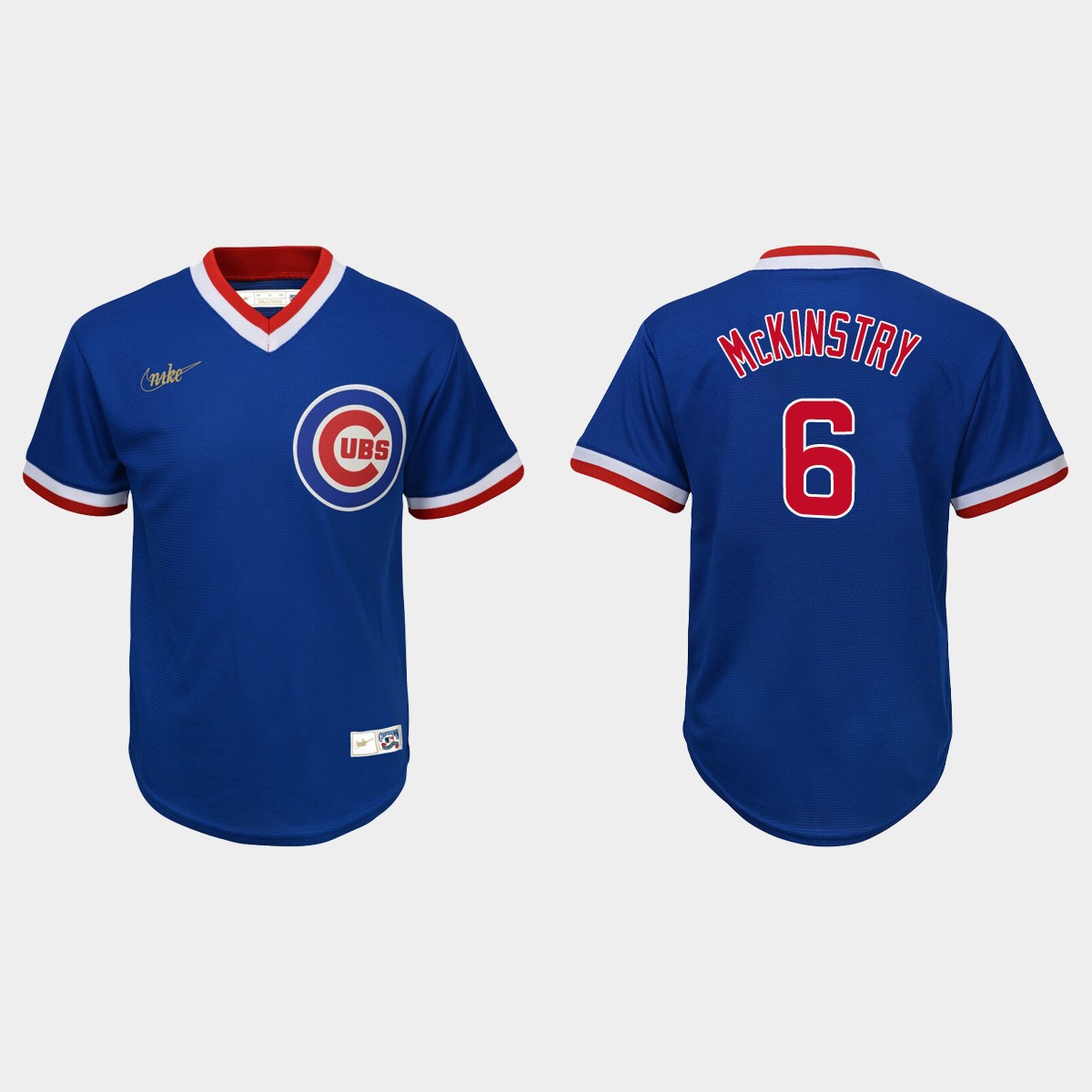Youth Chicago Cubs Zach McKinstry Royal Cooperstown Collection Jersey