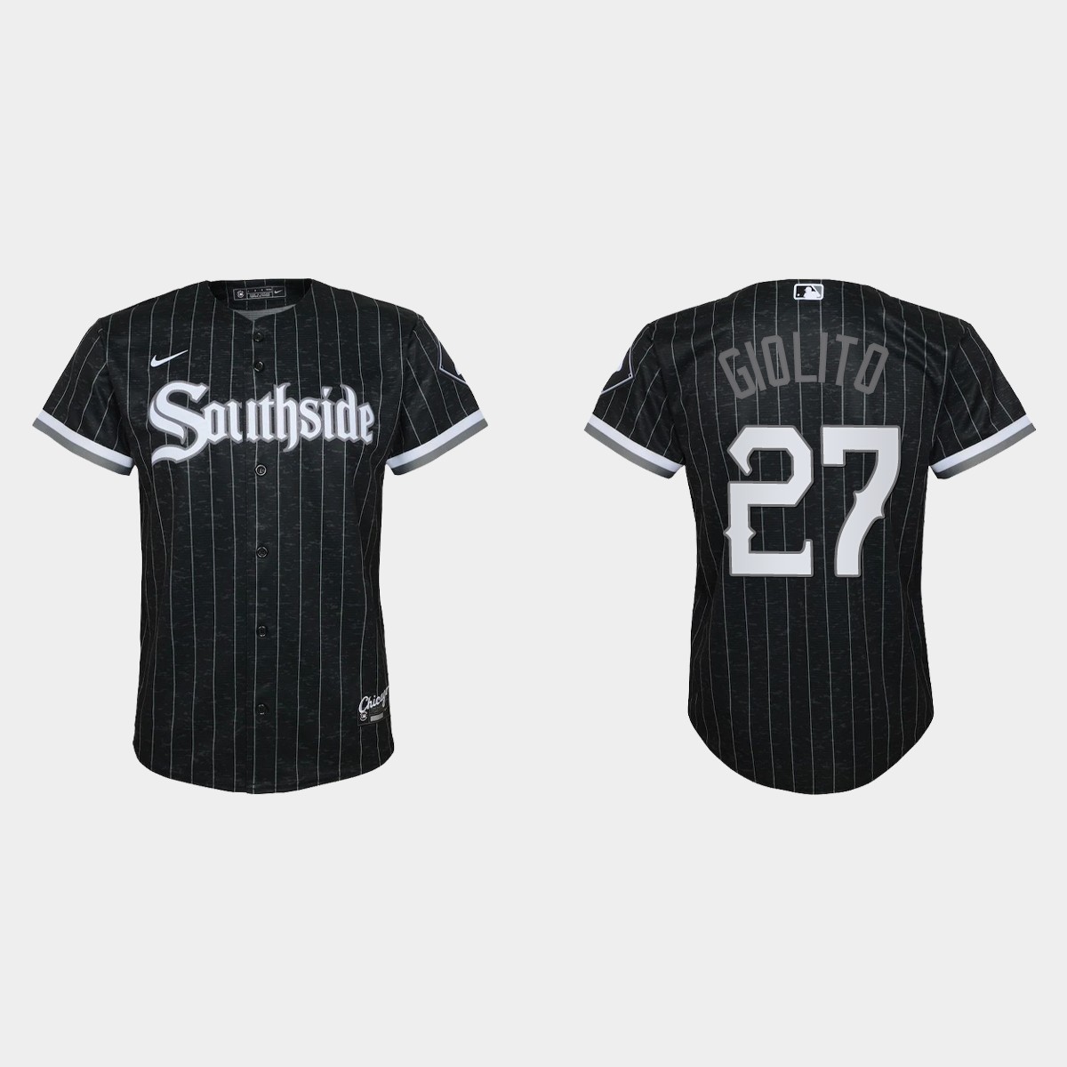 Youth Chicago White Sox #27 Lucas Giolito Black City Connect Jersey