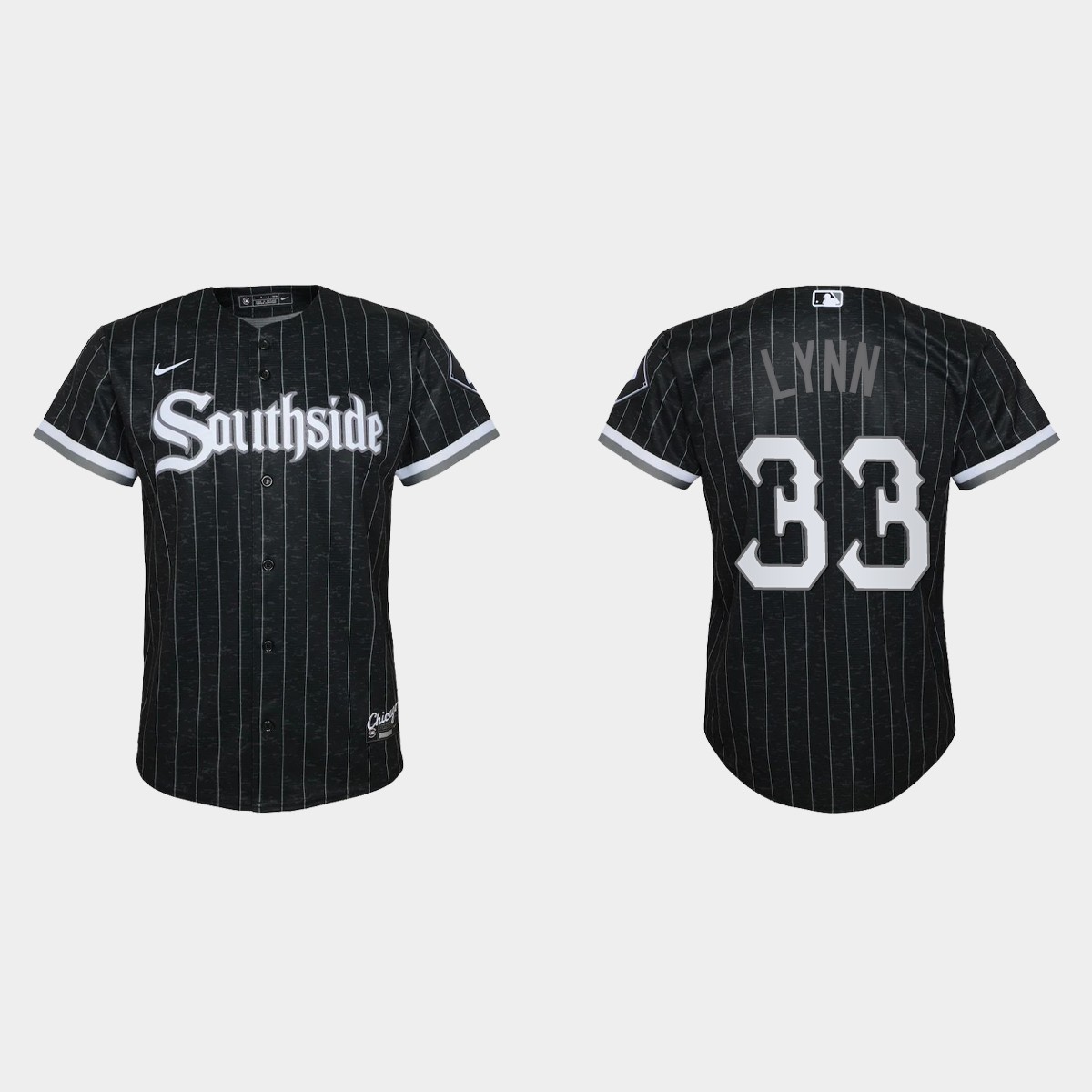 Youth Chicago White Sox #33 Lance Lynn Black City Connect Jersey