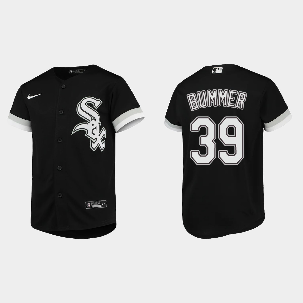 Youth Chicago White Sox Aaron Bummer Black Alternate Jersey