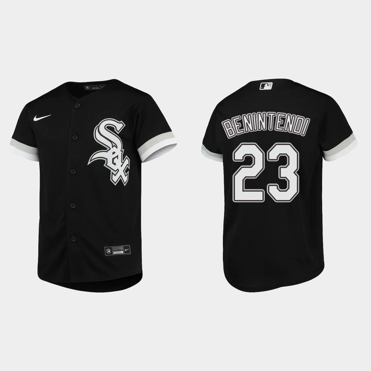 Youth Chicago White Sox Andrew Benintendi Black Alternate Jersey
