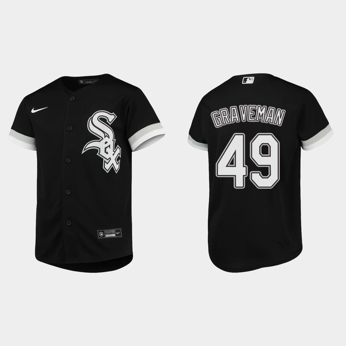 Youth Chicago White Sox Kendall Graveman Black Alternate Jersey