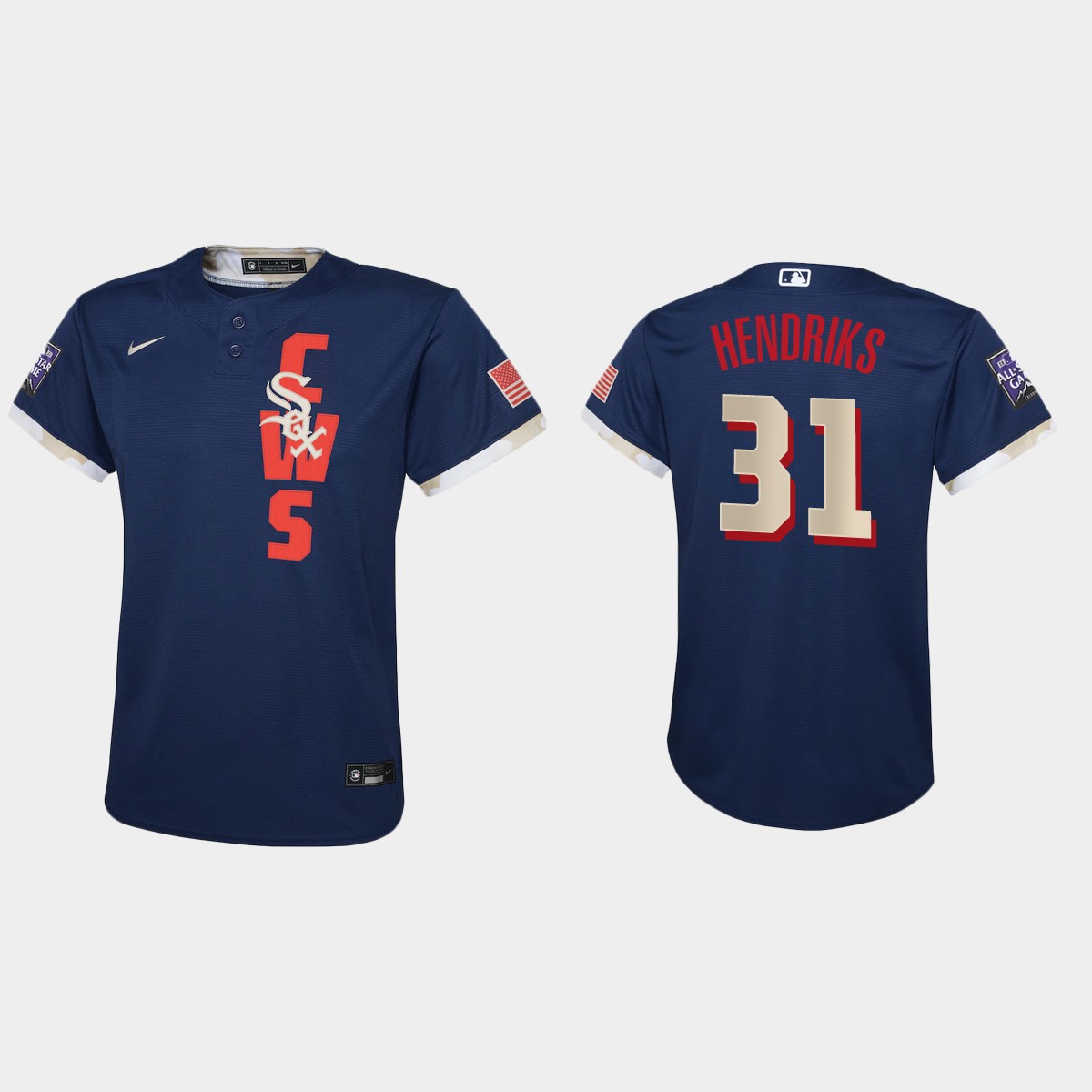 Youth Chicago White Sox Liam Hendriks Navy All-Star Game Jersey