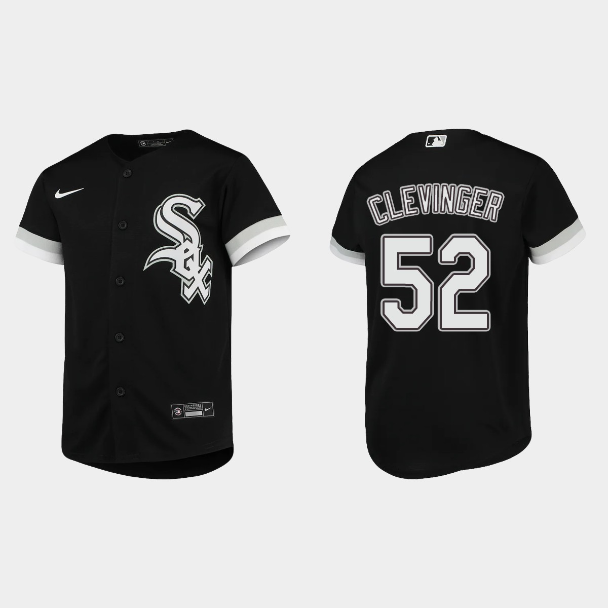 Youth Chicago White Sox Mike Clevinger Black Alternate Jersey
