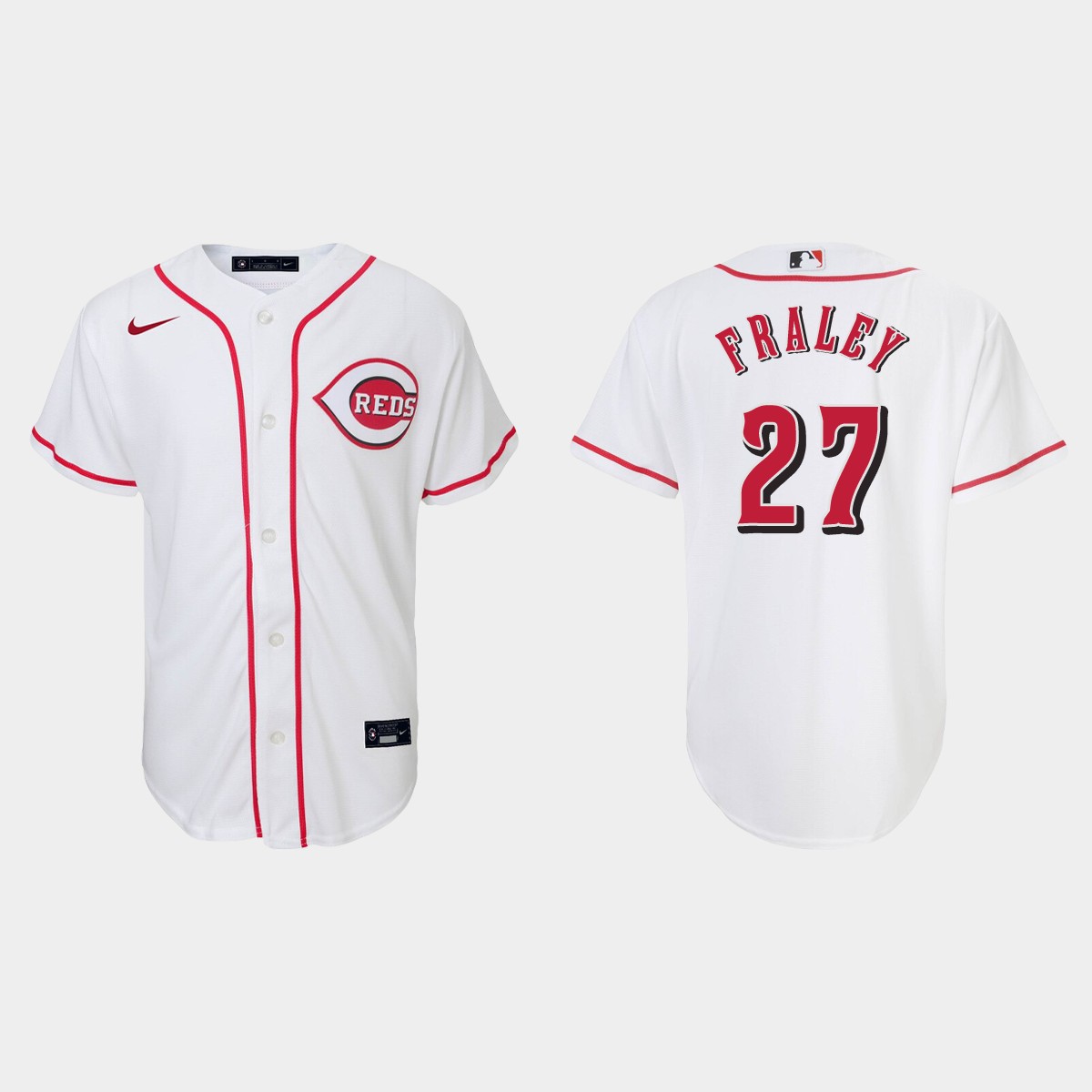 Youth Cincinnati Reds Jake Fraley White Home Jersey