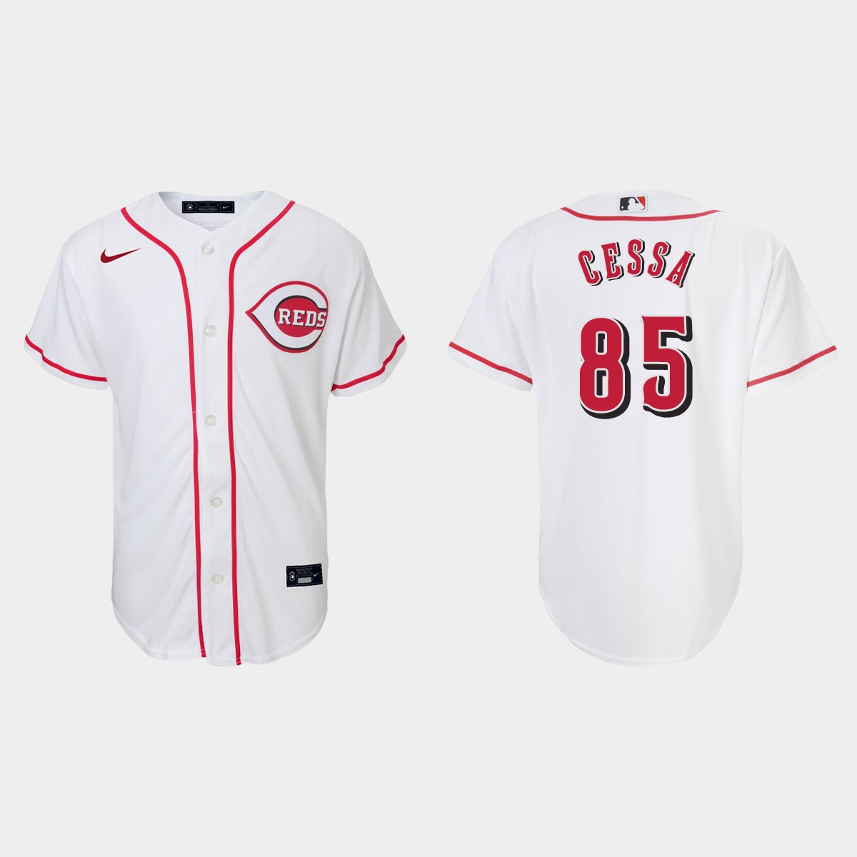 Youth Cincinnati Reds Luis Cessa White Home Jersey