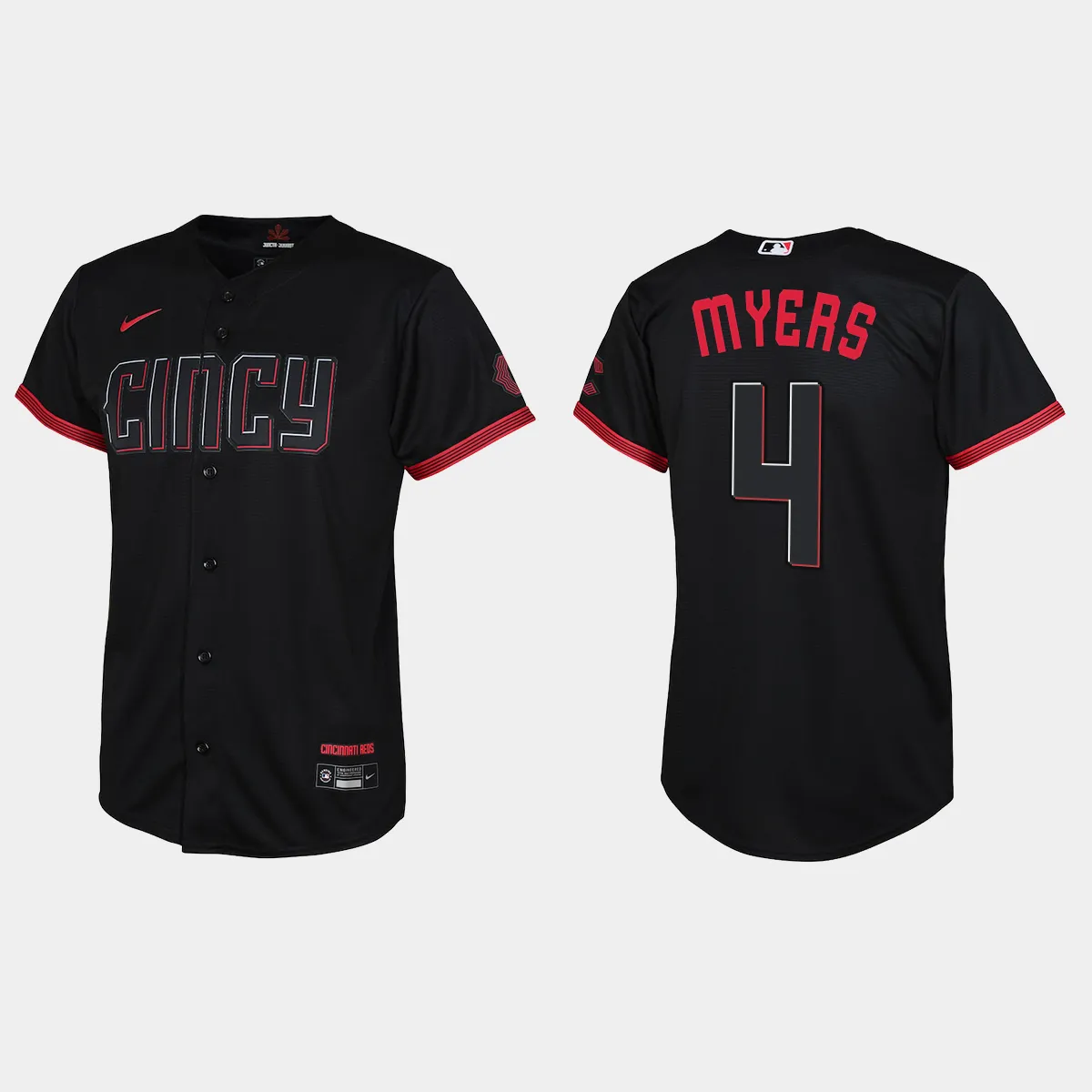 Youth Cincinnati Reds Wil Myers Black City Connect Jersey