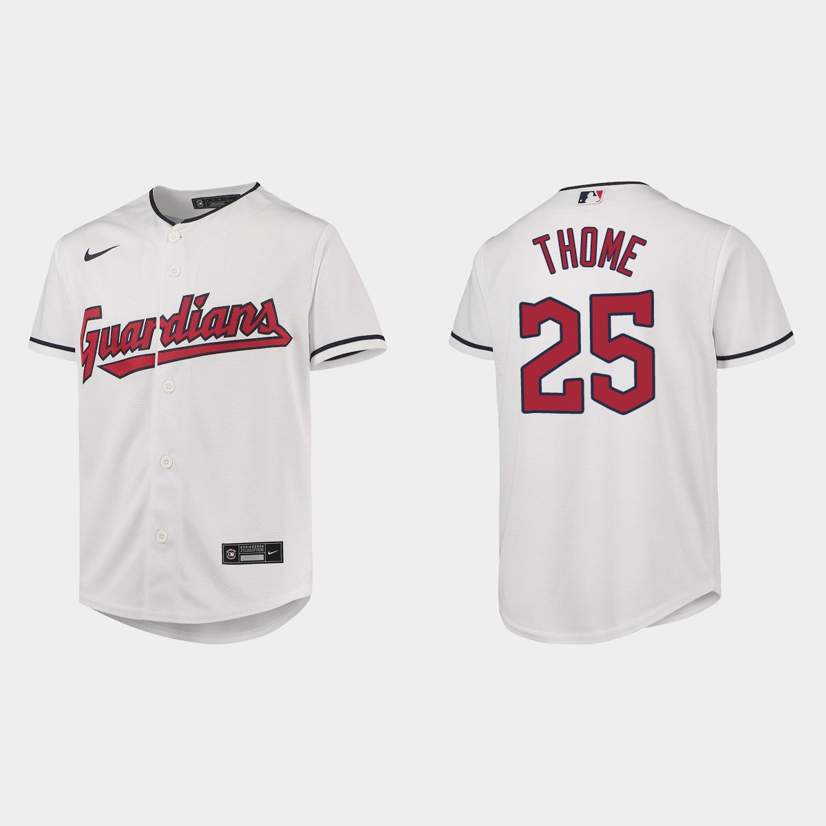 Youth Cleveland Guardians Jim Thome White Jersey