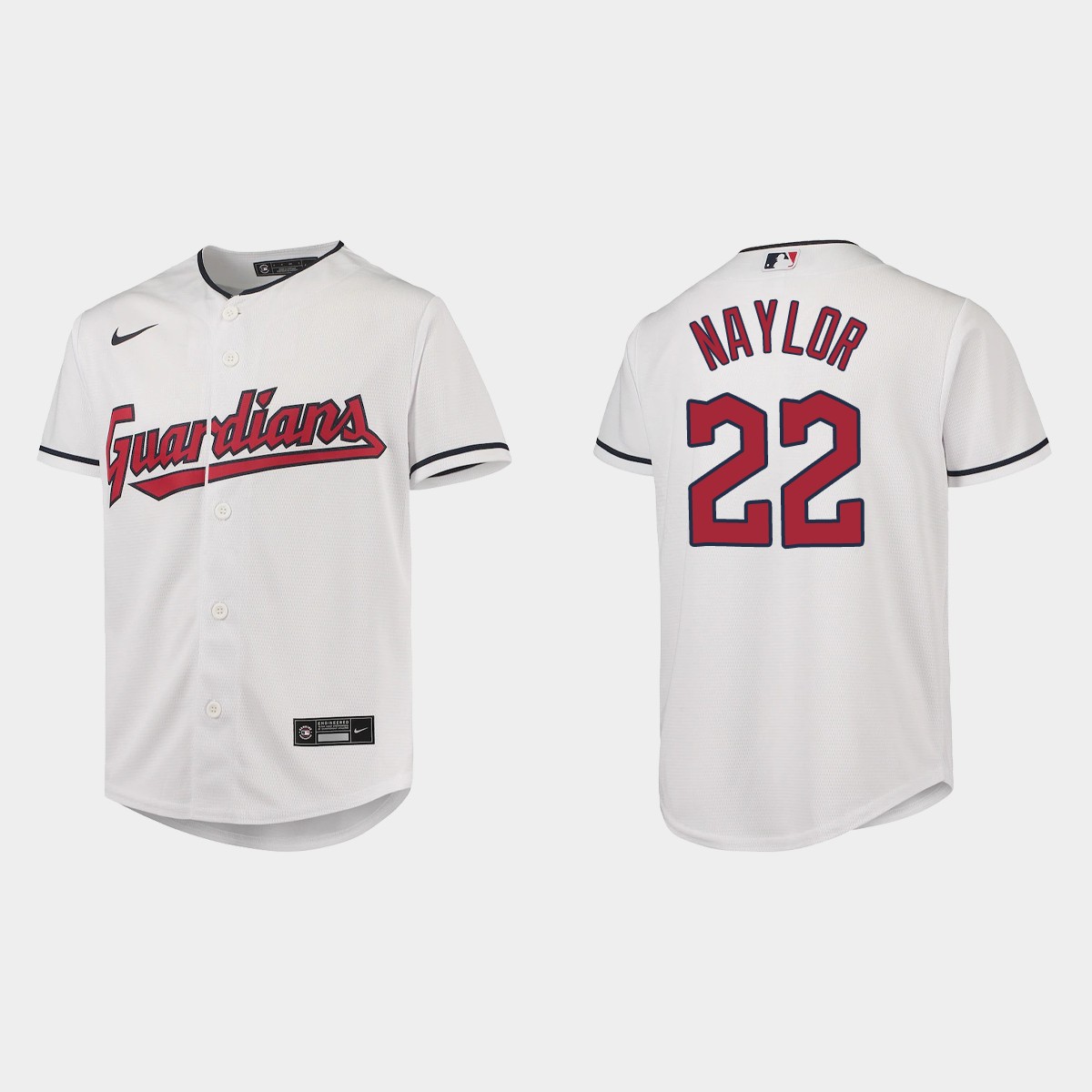Youth Cleveland Guardians Josh Naylor White Jersey