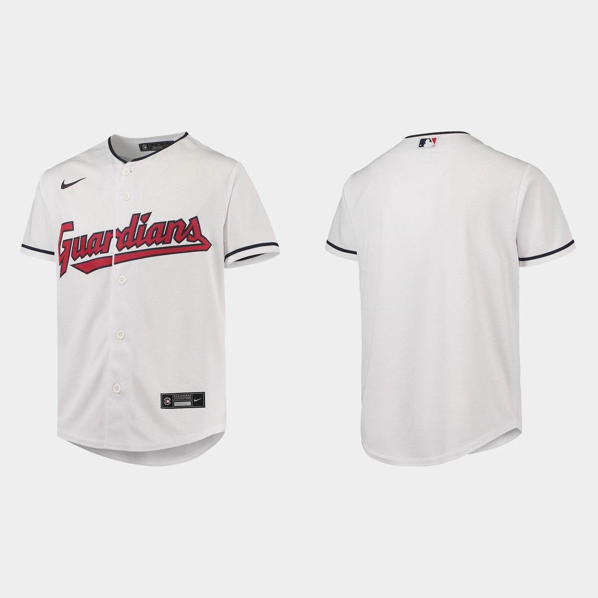 Youth Cleveland Guardians White Jersey