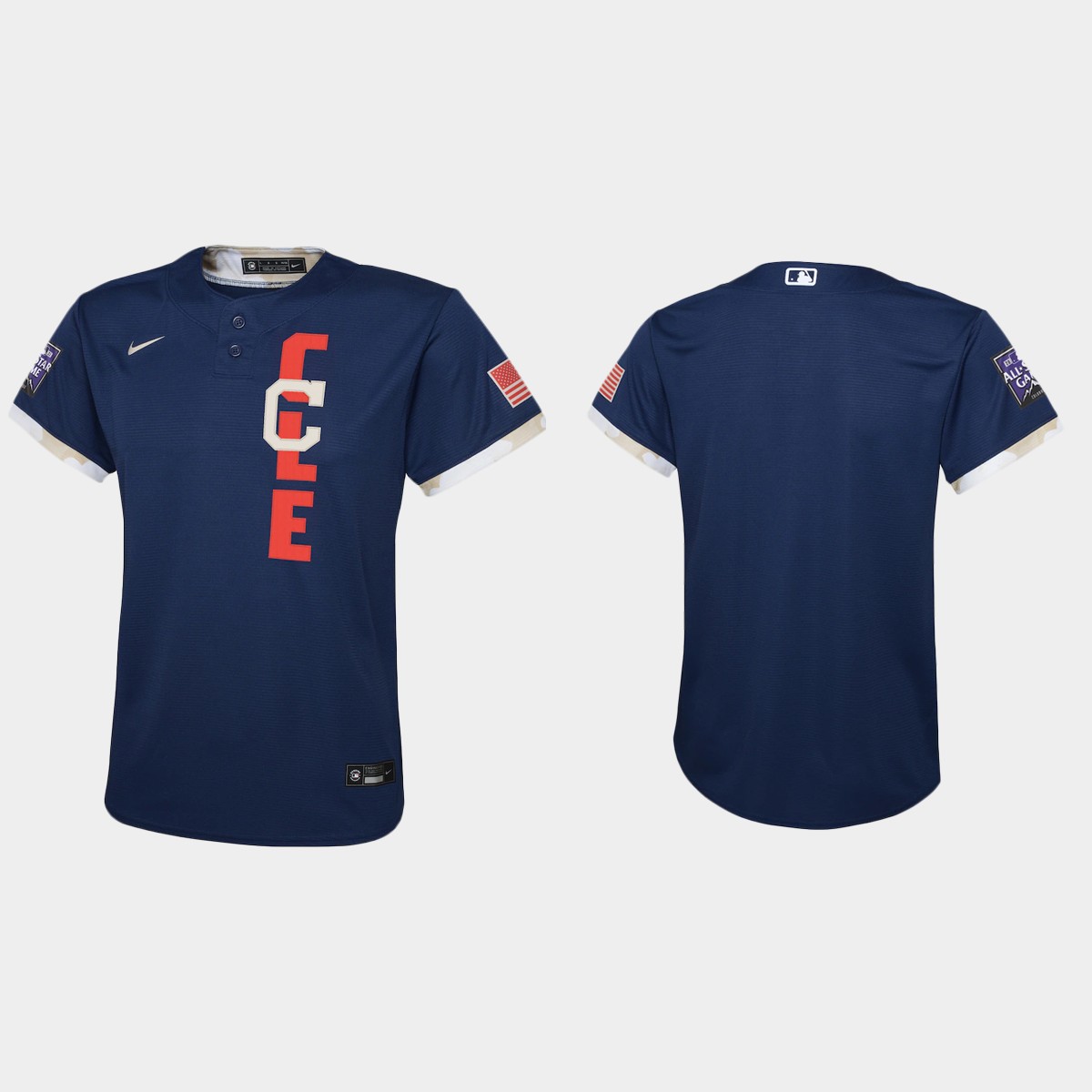 Youth Cleveland Indians Navy All-Star Game Jersey