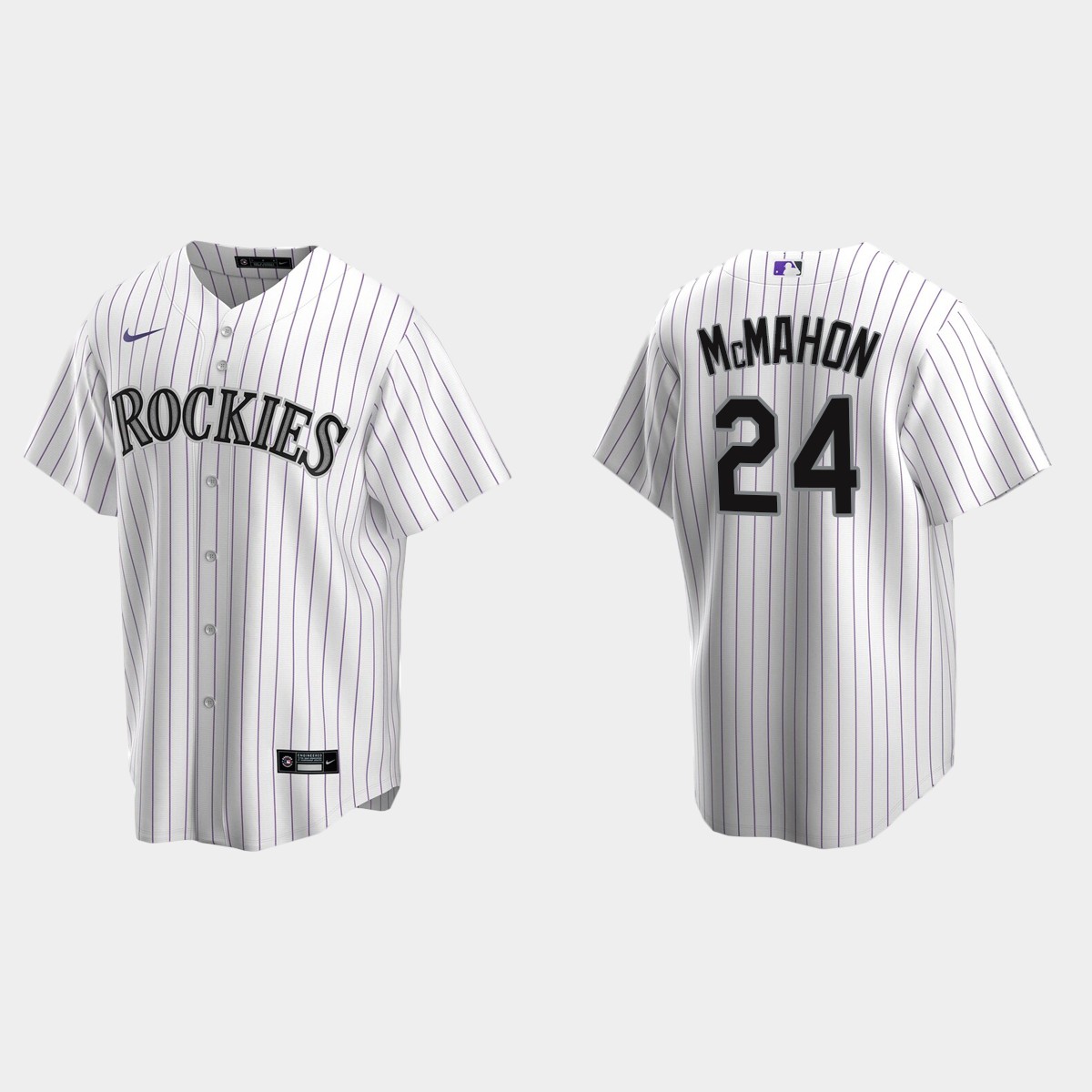 Youth Colorado Rockies #24 Ryan McMahon White Home Jersey