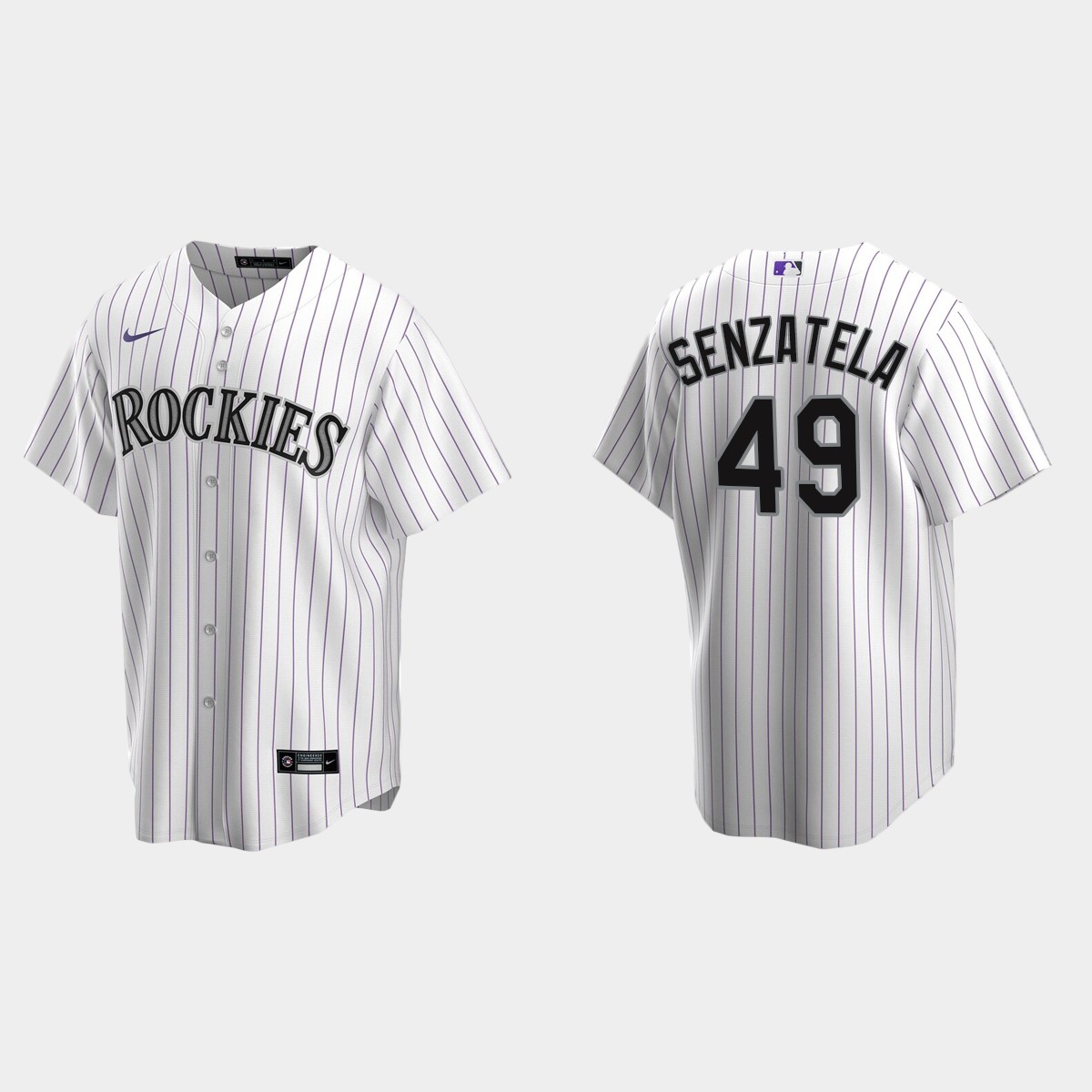 Youth Colorado Rockies #49 Antonio Senzatela White Home Jersey
