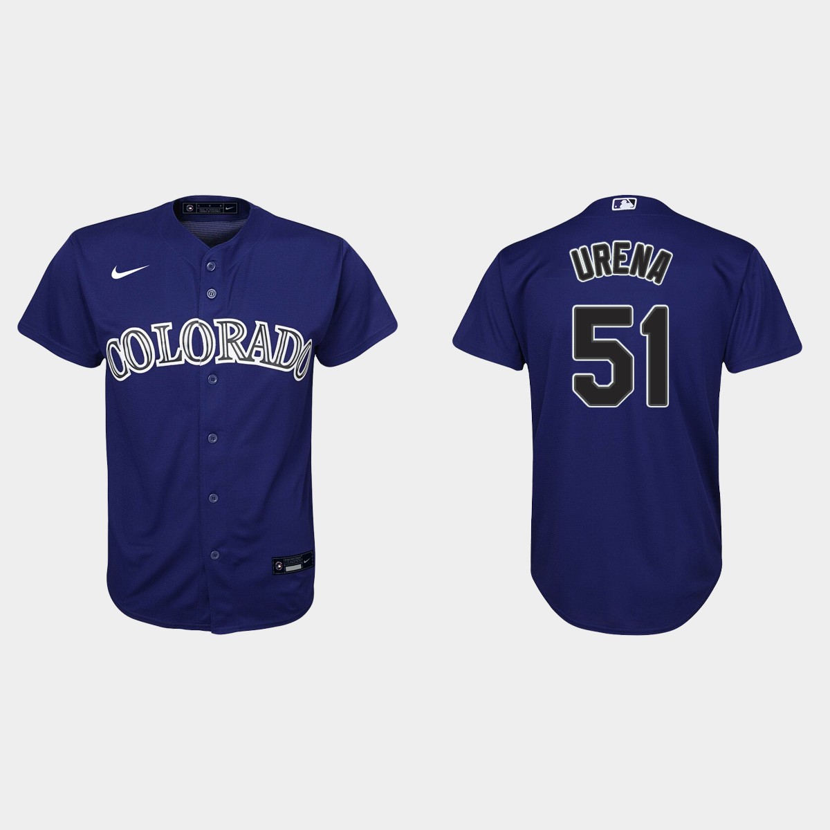 Youth Colorado Rockies Jose Urena Purple Alternate Jersey