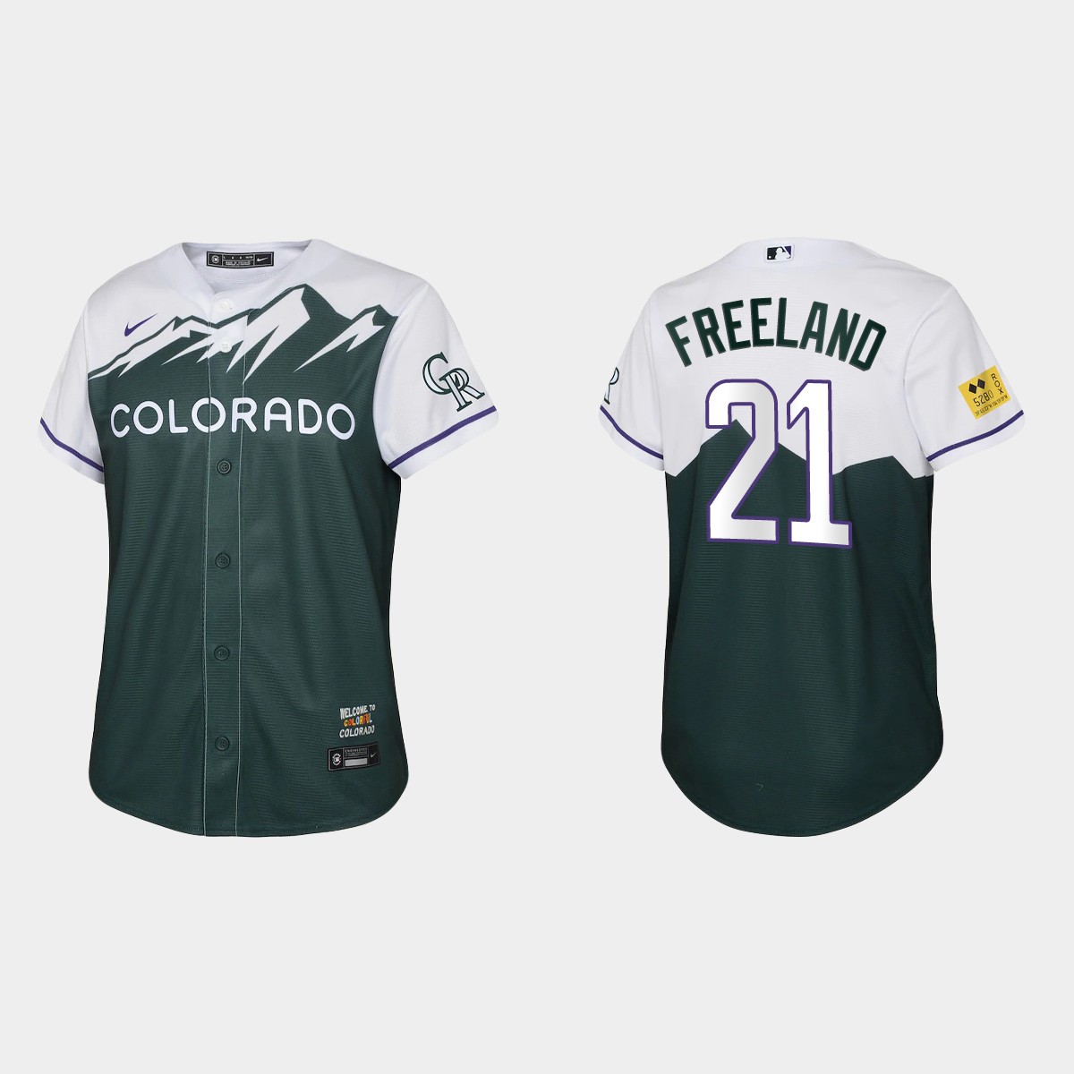 Youth Colorado Rockies Kyle Freeland Green City Connect Jersey