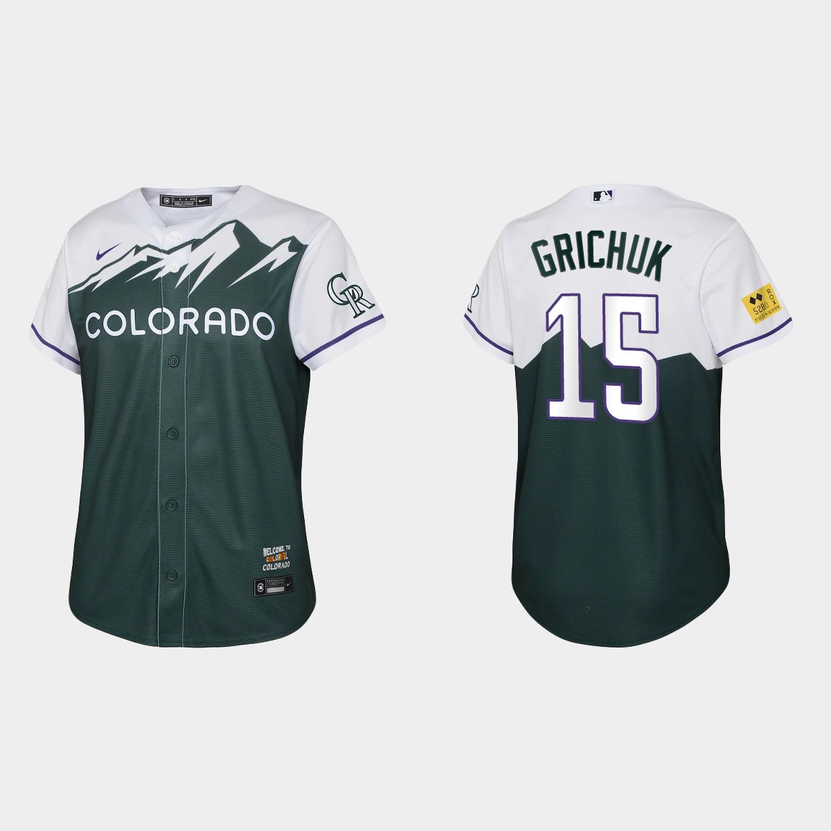 Youth Colorado Rockies Randal Grichuk Green City Connect Jersey