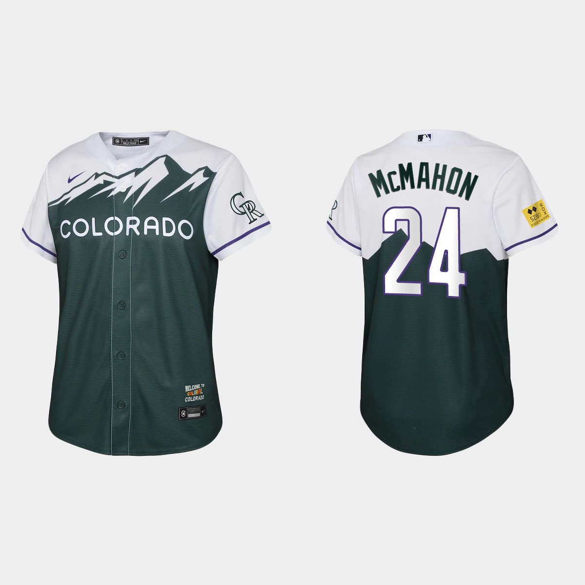 Youth Colorado Rockies Ryan McMahon Green City Connect Jersey