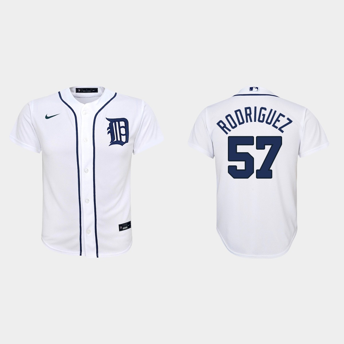 Youth Detroit Tigers Eduardo Rodriguez White Home Jersey