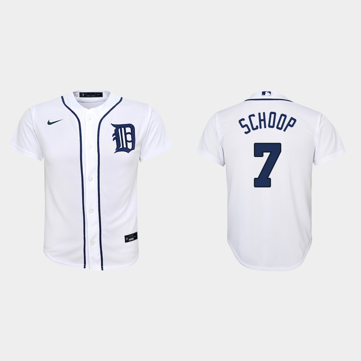 Youth Detroit Tigers Jonathan Schoop White Home Jersey