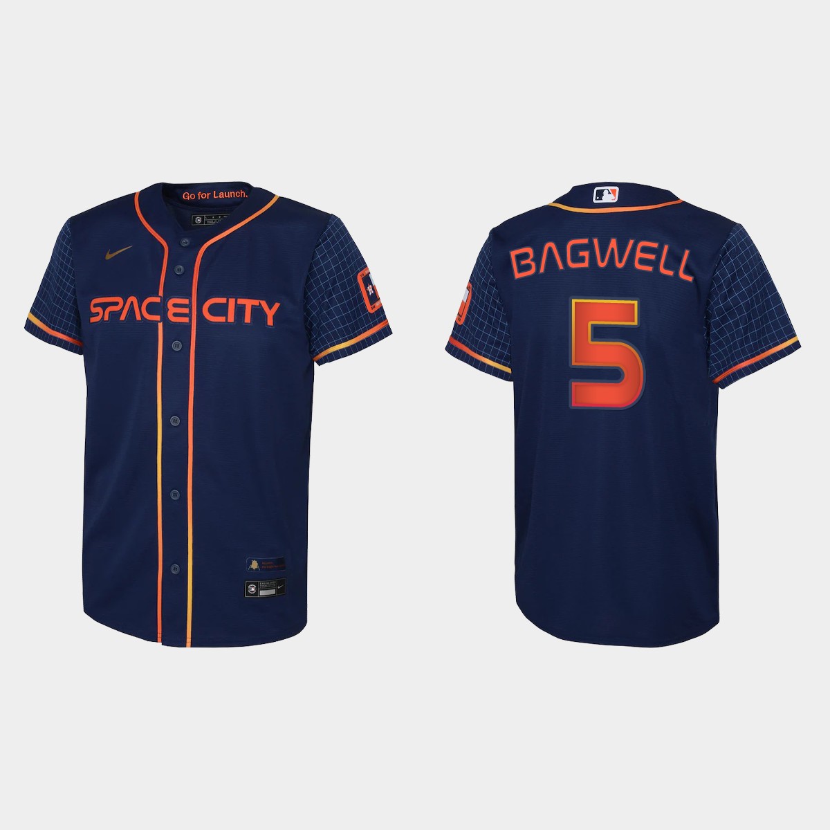 Youth Houston Astros Jeff Bagwell Navy City Connect Jersey