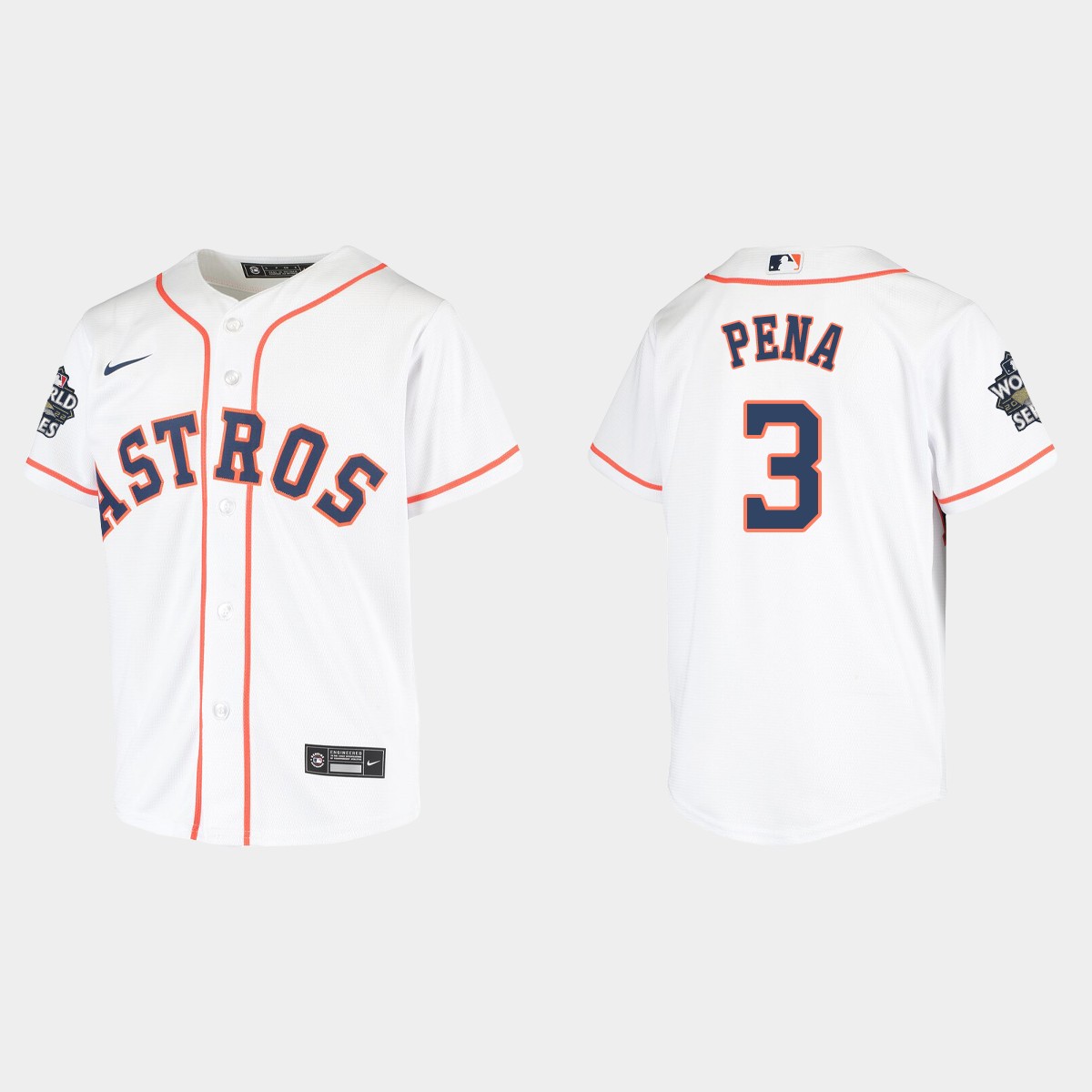 Youth Houston Astros Jeremy Pena White World Series Jersey