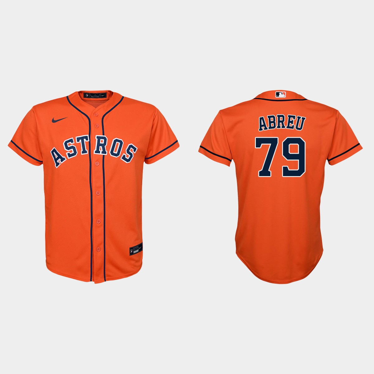Youth Houston Astros Jose Abreu Orange Alternate Jersey