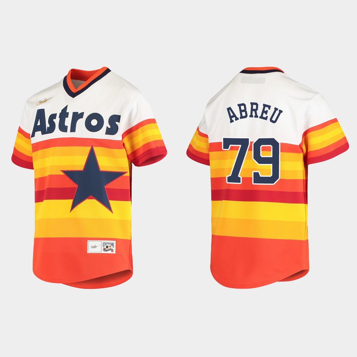Youth Houston Astros Jose Abreu White Cooperstown Collection Jersey