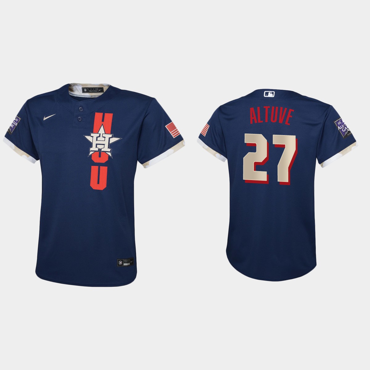 Youth Houston Astros Jose Altuve Navy All-Star Game Jersey