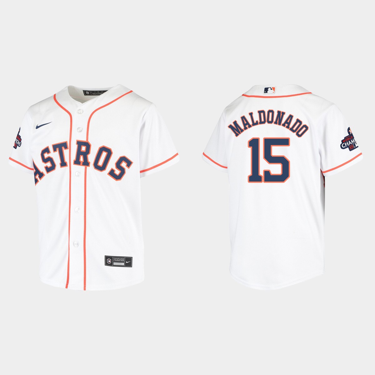Youth Houston Astros Martin Maldonado White World Series Champions Jersey